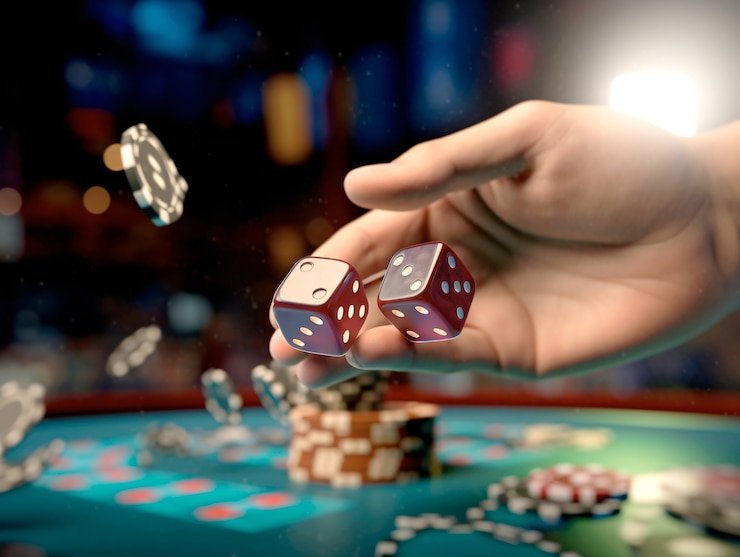 Lightning Dice live table on bagustoto login with dice roll in progress